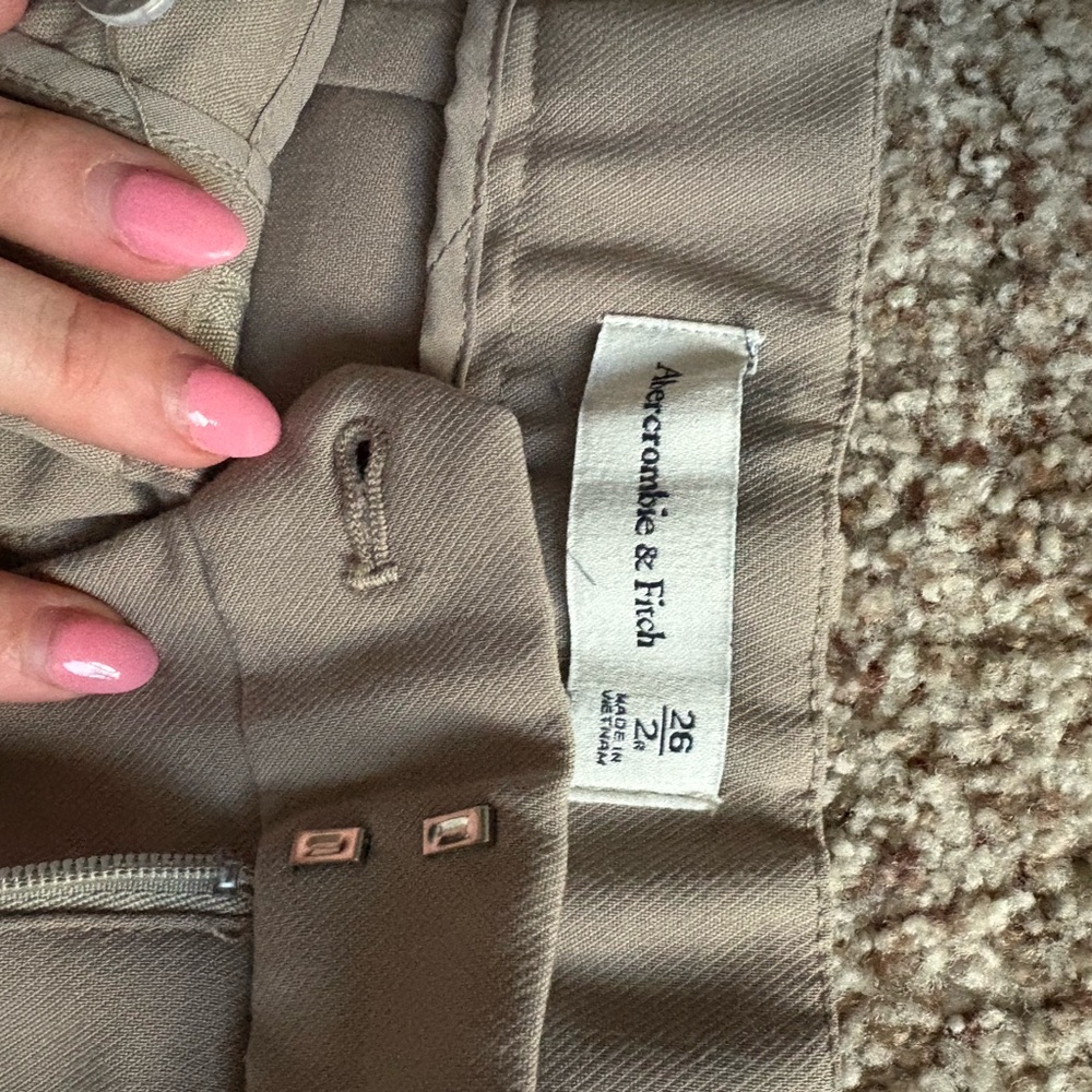 A&F Sloane High Waist Wide Leg Trousers - Picture 4 of 5